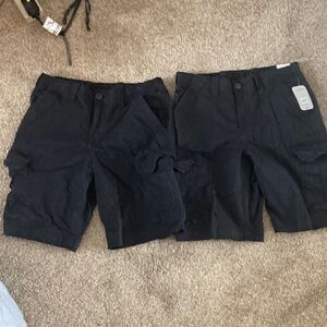George Men's Black Cargo Shorts